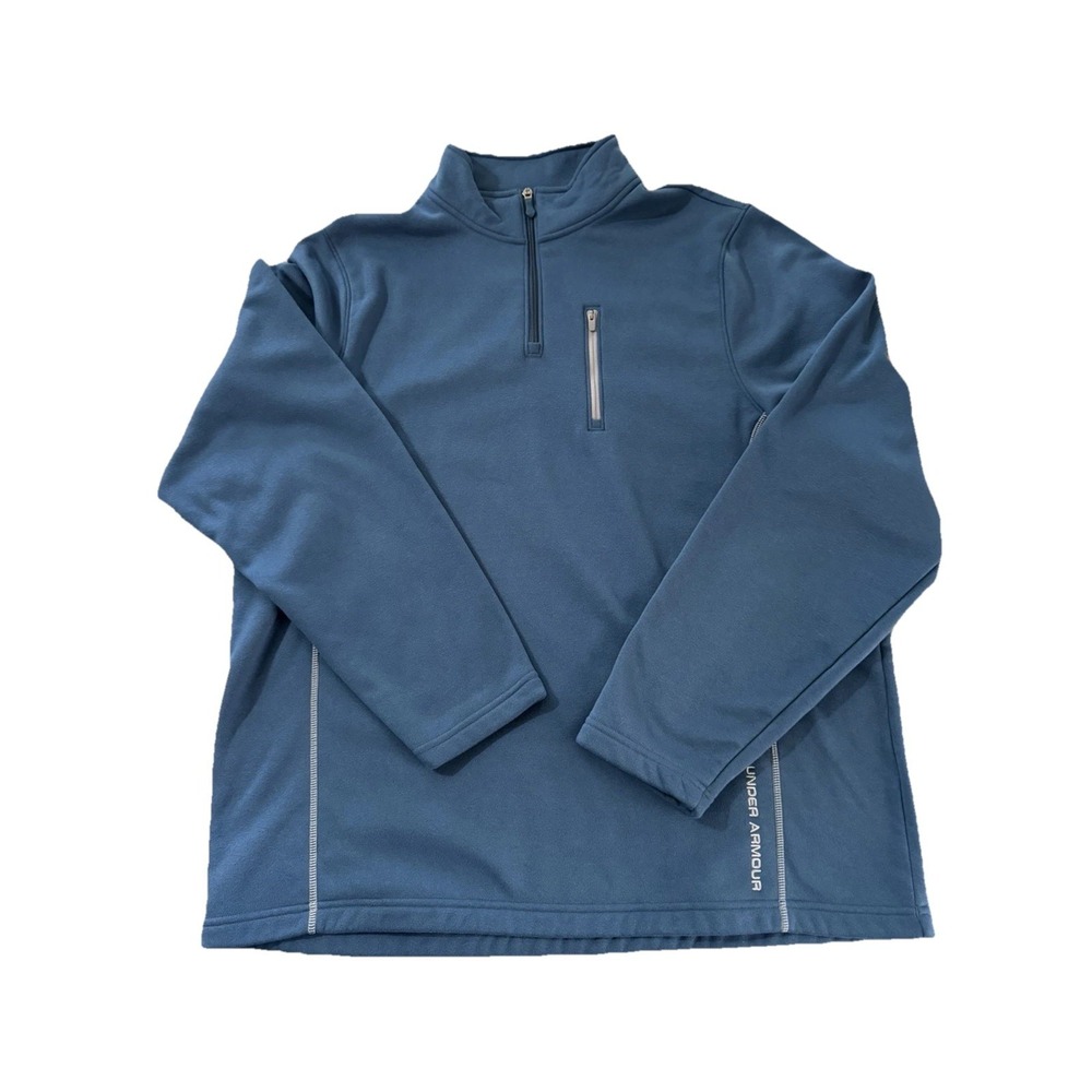 Under Armour Men's Size 2XL Regular Blue 1/4 Zip Pullover